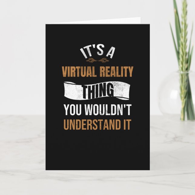 Carte Jeux de réalité virtuelle | Cadeau de jeu VR pour  (Devant)