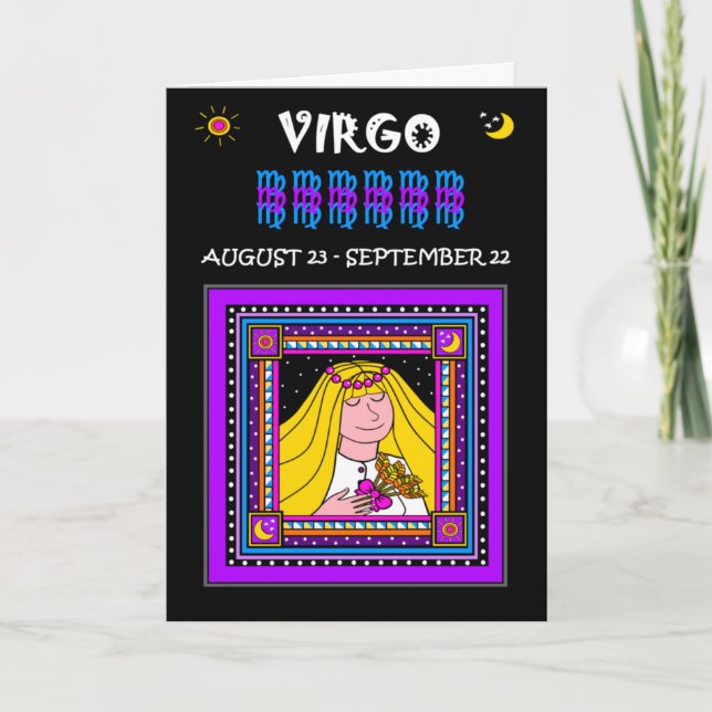 CARTE JEUX VIRGO D'ANNIVERSAIRE ! (Devant)