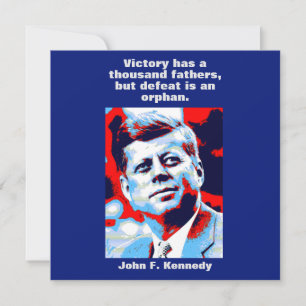 Carte JFK John F. Kennedy Citation Inspiration Motivatio