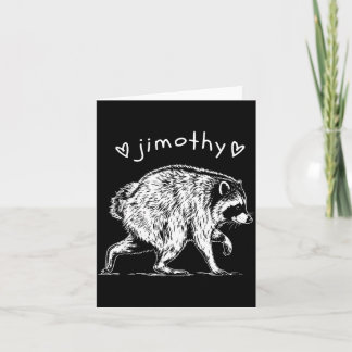 Carte Jimothy raton laveur chemise drôle mème panda de d