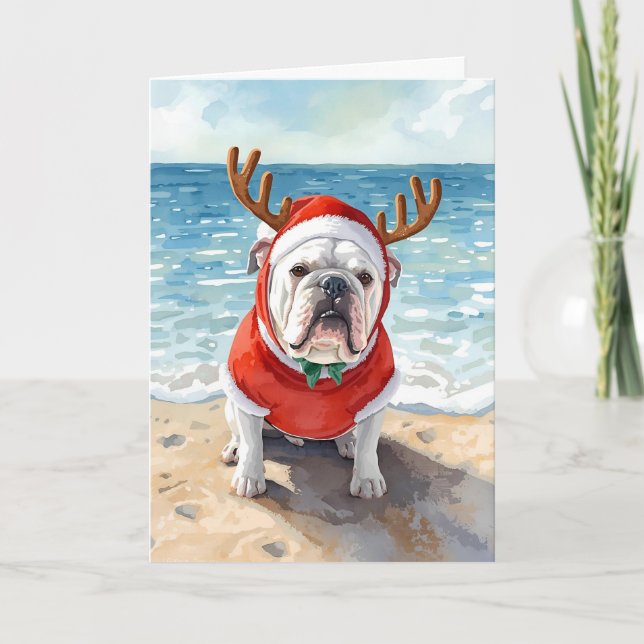 Carte Jingle All Waves - Bulldog Beach Noël (Devant)