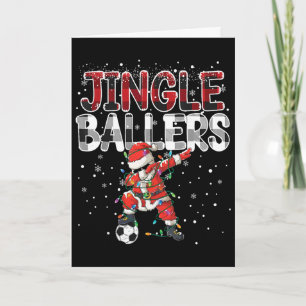 Carte Jingle Llers Santa Footll Noël Plaid _
