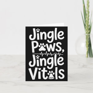 Carte Jingle Paws Jingle Vitals Dr vétérinaire drôle Noë