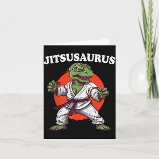 Carte Jitsusaurus Drôle Jiu Jitsu Trex MMA Brésilien