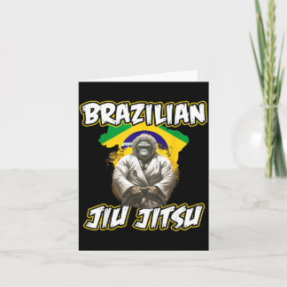Carte Jiu Jitsu Brésilien BJJ Hommes Femmes MMA