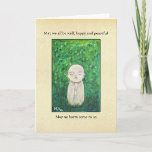 Carte Jizo Art Bouddhisme Prière Empathie Prompt rétabli