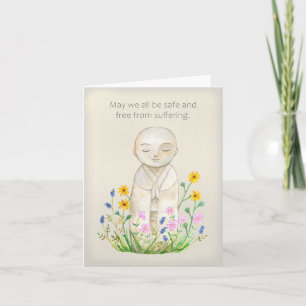 Carte Jizo Bouddha Compassion Kindness Sympathy Get well