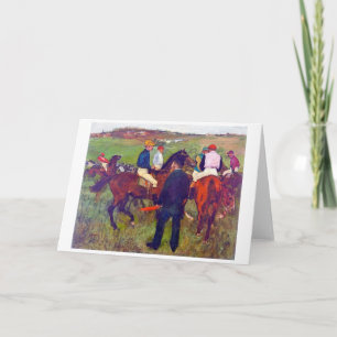 Carte Jockey et Cheval (avant la course), Edgar Degas