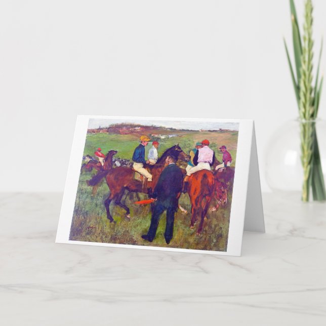 Carte Jockey et Cheval (avant la course), Edgar Degas (Devant)