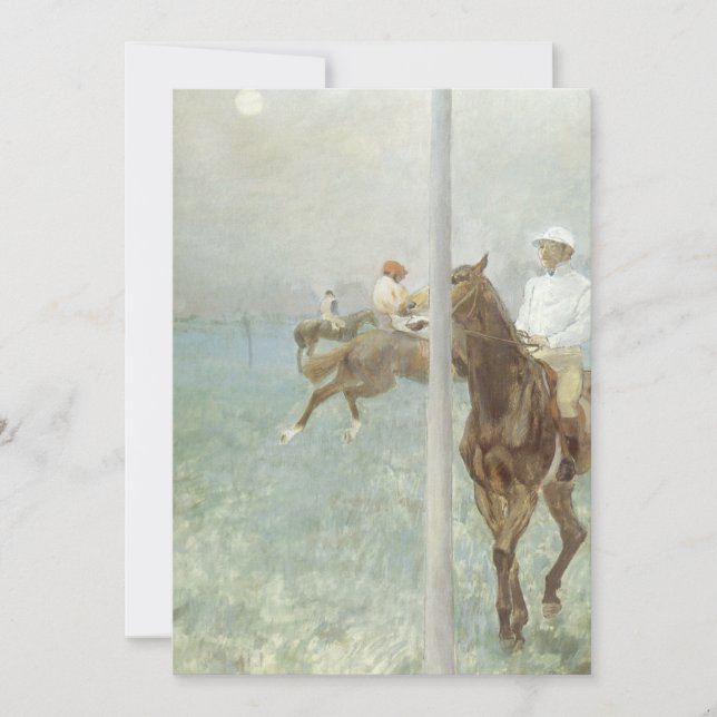 Carte Jockeys Before the Race par Edgar Degas (Devant)
