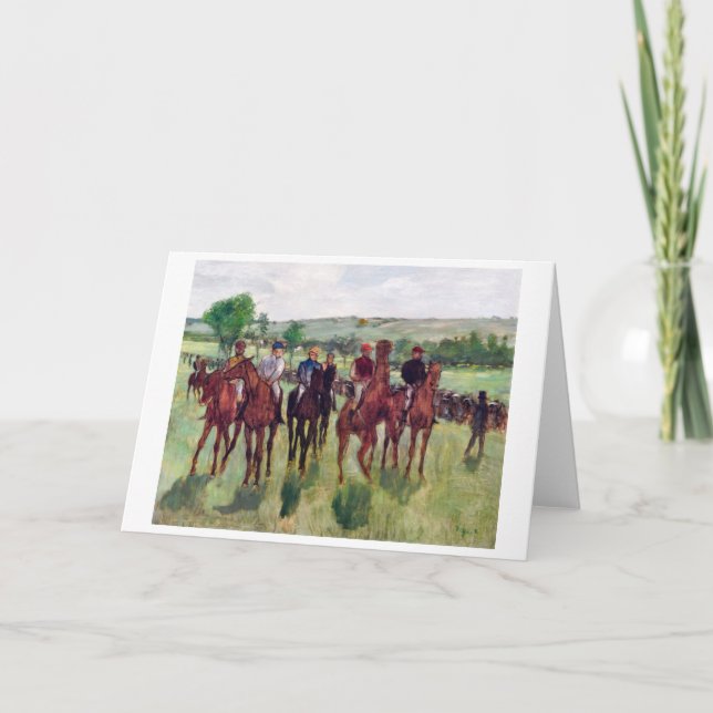 Carte Jockeys et chevaux de course, Edgar Degas (Devant)