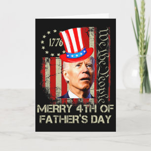 Carte Joe Biden drôle Bonne fête des pères 4 Chemises 4