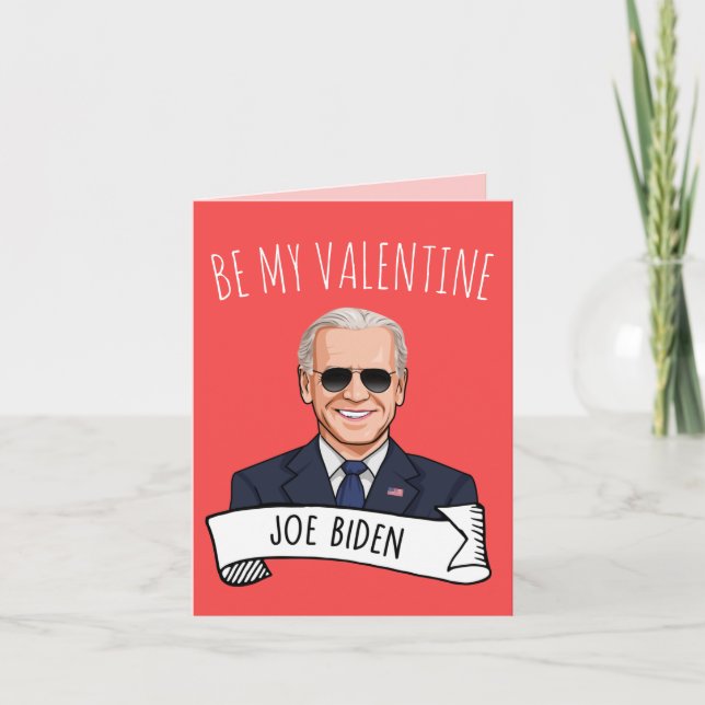 Carte Joe Biden Saint-Valentin (Devant)