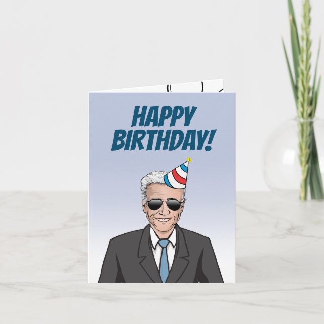 Carte Joe Biden Salutation (Devant)