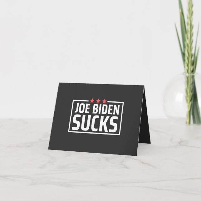 Carte joe Biden Sucks (Devant)