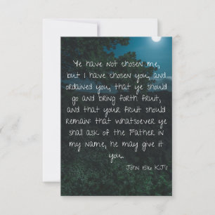 Carte John 15:16 KJV Bible Scripture Pic Greeting Card