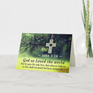 Carte John 3:16 God so loved the world he gave his Son,