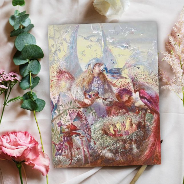 Carte John Anster Fitzgerald - Fées et un nid d'oiseaux (Créateur téléchargé)