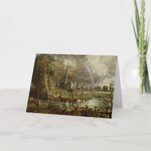 Carte John Constable   Cathédrale de Salisbury de la Mea