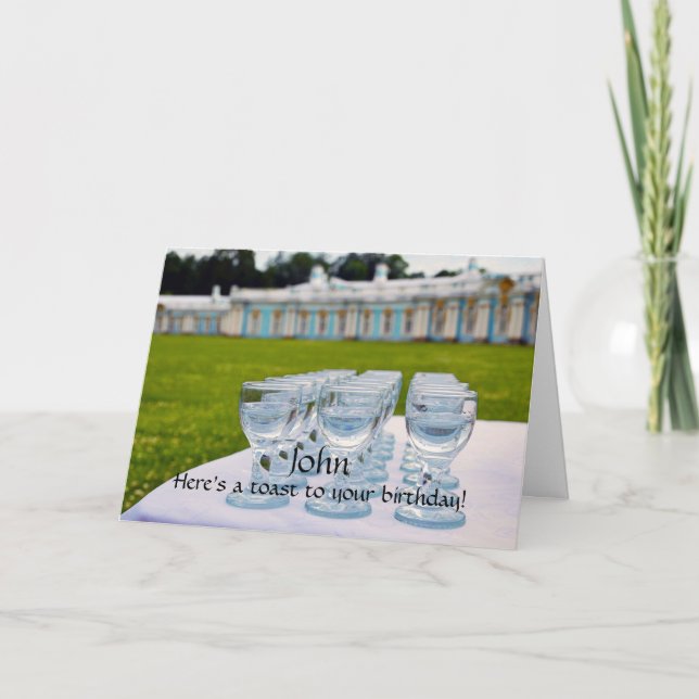 Carte John Happy Birthday, Vaudas Shots, Palais Catherin (Devant)