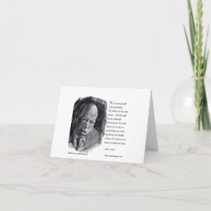 Carte John Lewis & Citation beau portrait