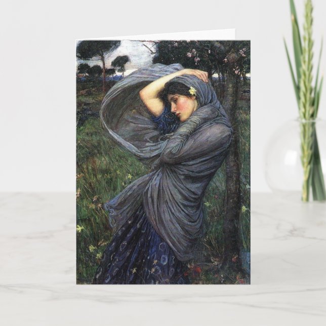 Carte John Waterhouse pré-Raphaelite Boreas (Devant)