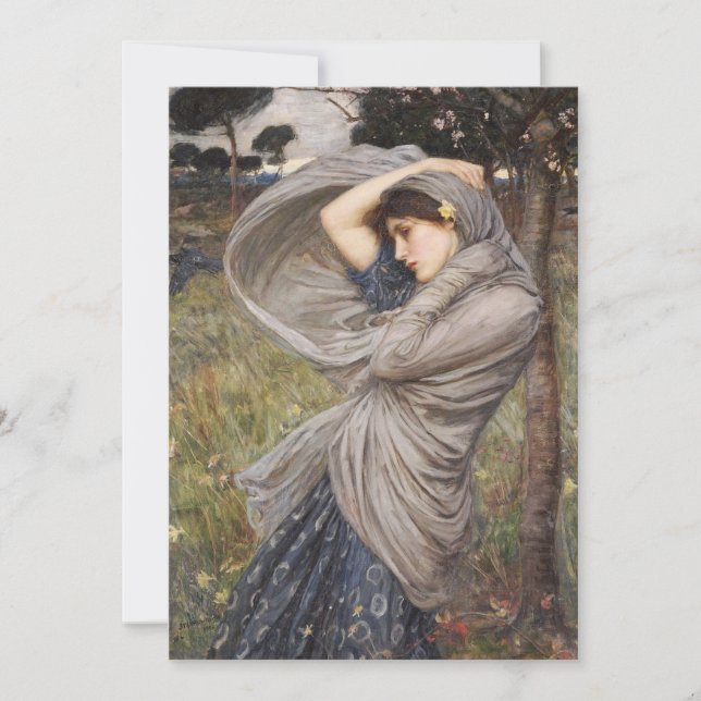 Carte John William Waterhouse - Boreas (Devant)