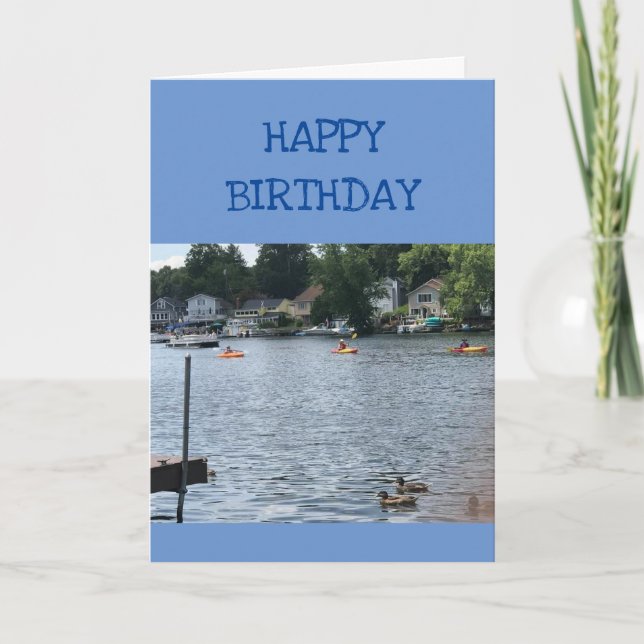 CARTE JOLI ANNIVERSAIRE À MON **FAVORITE KAYAKER** (Devant)