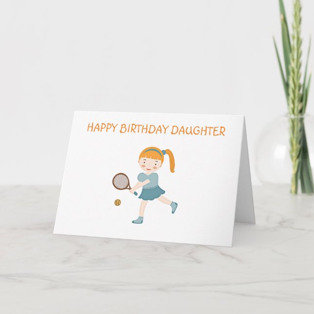 CARTE **JOLI ANNIVERSAIRE À NOTRE FILLE" (Devant)