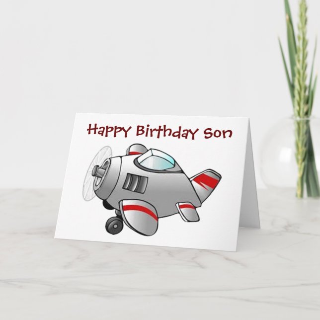 CARTE **JOLI ANNIVERSAIRE À NOTRE FILS** (Devant)