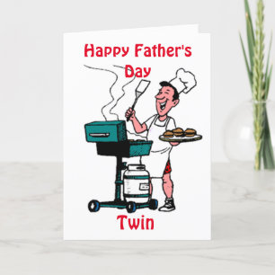 CARTE JOLI ANNIVERSAIRE AU MEILLEUR MAÎTRE GRILL *FRÈRE*