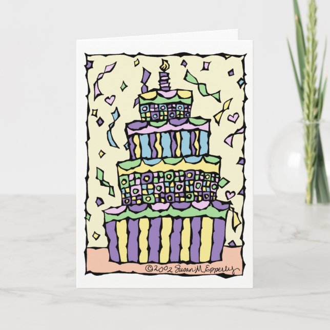 Carte Joli anniversaire pour les enfants Neutre genre Un (Devant)