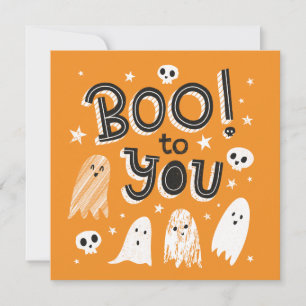 Carte Joli Boo Éffrayant Pour Vous