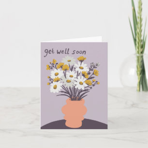 Carte Joli Bouquet Daisy CUSTOM Se Bien Bientôt