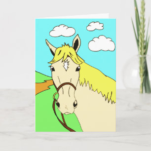 Carte Joli Cartoon Pony Anniversaire