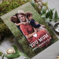Joli COEUR JE T'AIME MAMAN Photo de la fête des mè