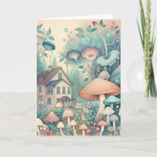 Carte Joli Cottage Coeur Whimsical Village Vide