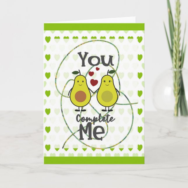 Carte Joli Couple de Avocats Drôles Tu Me Complètes (Devant)