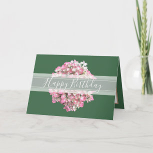Carte Joli Floral Chic Hydrangea Flower Green Anniversai