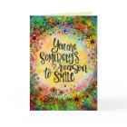 Joli floral Motif de sourire Citation de quelqu’un