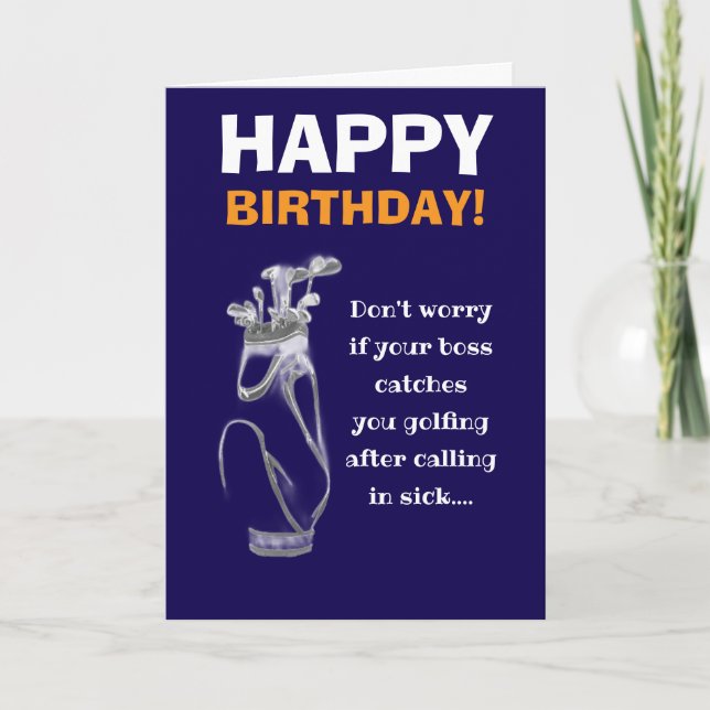 Carte joli frère de golf heureux anniversaire souhait (Devant)