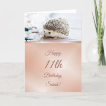 Joli hérisson | Rose Gold Girls Anniversaire