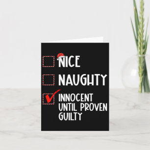 Carte Joli Méchant Innocent jusqu'à preuve du contraire 