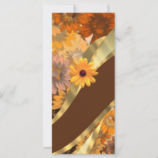 Carte Joli motif floral d'automne