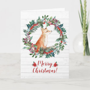 Carte Joli Noël de Fox Woodland