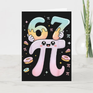 Carte Joli Pi Day 67 Vêtements de Math Drôle de Concepti
