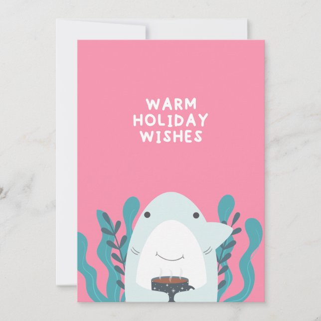 Carte Joli requin de Noël (Devant)