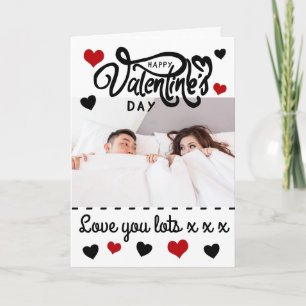 Carte Joli script moderne photo personnalisée Valentine