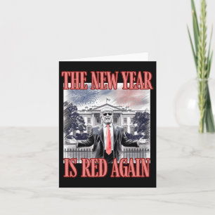 Carte Joli Trump La Nouvelle Année Est Rouge Encore Mais