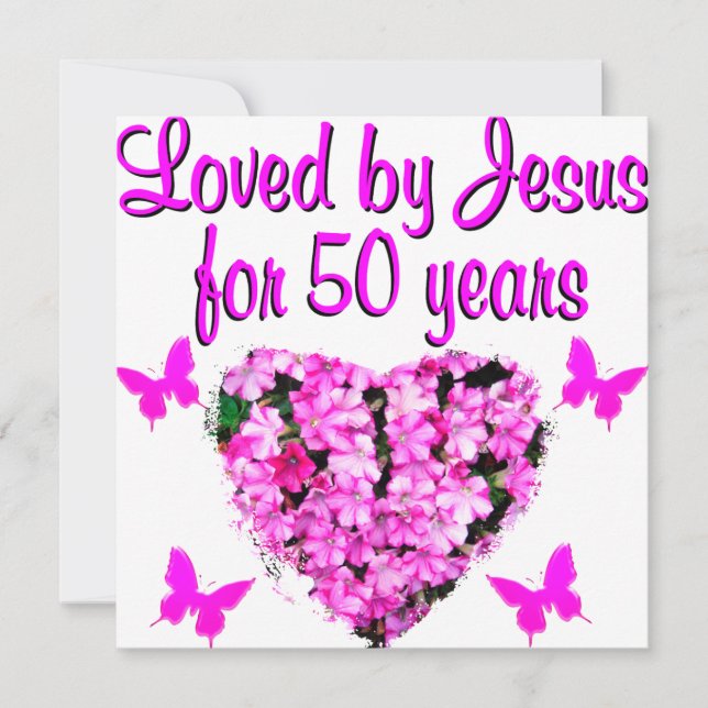 CARTE JOLIE 50E ANNIVERSAIRE (Devant)